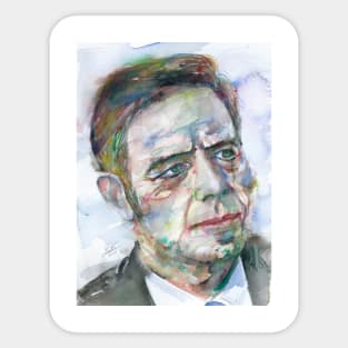 ALAN WATTS watercolor portrait .9 Sticker